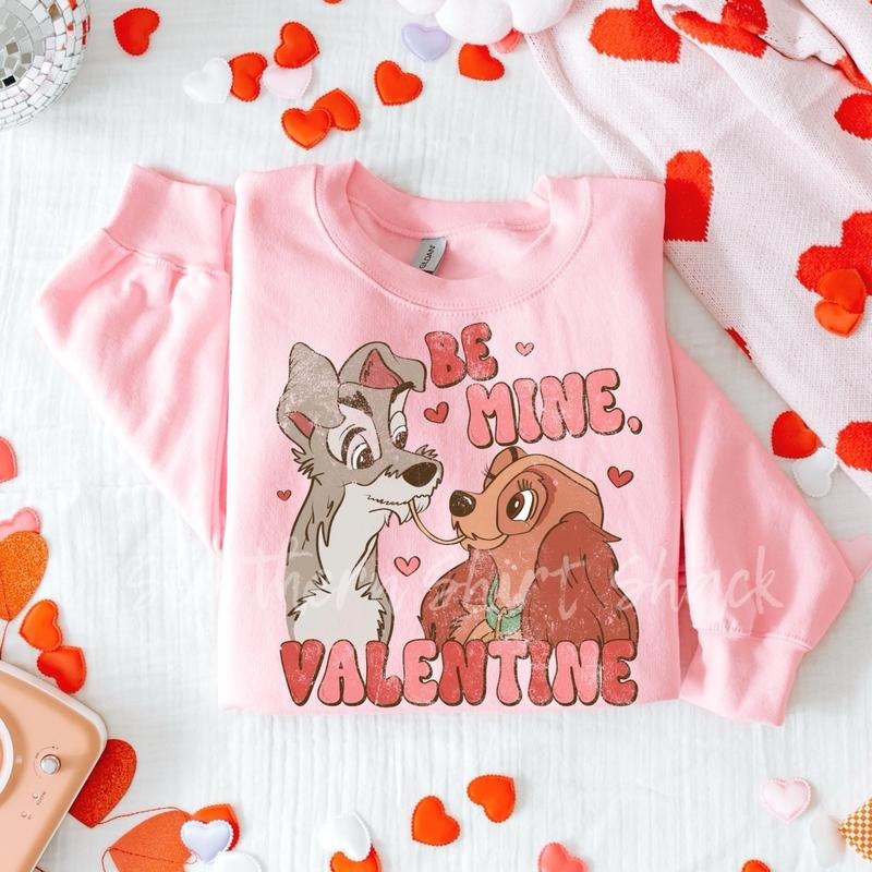 Puppy Love Valentine Sweatshirt | Valentines Day Sweatshirt T-Shirts, Hoodie | ZylaModa.com