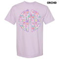 Purple Blossoms Monogram Comfort Colors T-Shirt 'NLB' Hoodie, Sweatshirt | ZylaModa.com