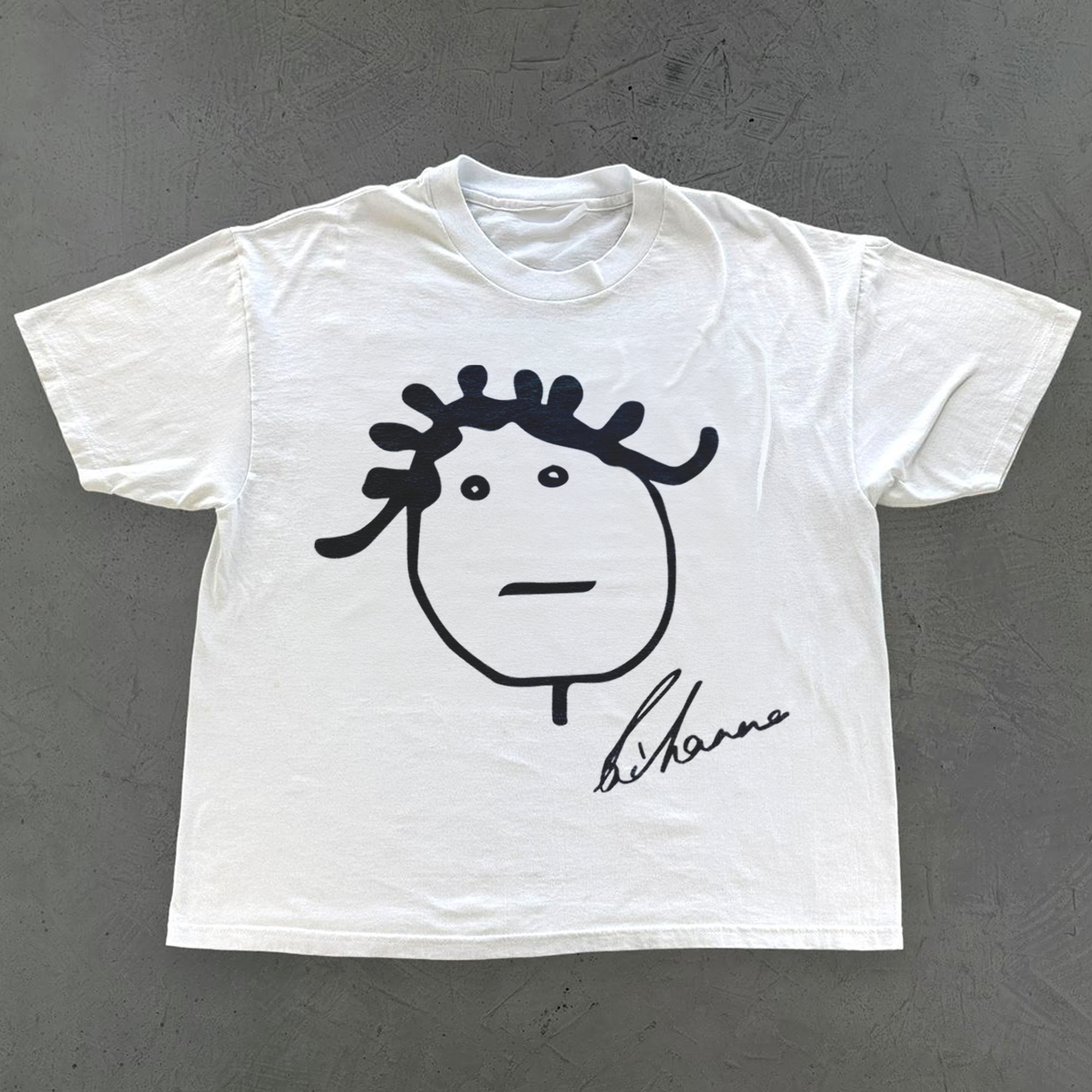 BADGALRIRI PROFILE TEE HEAVYWEIGHT WHITE T-SHIRT Hoodie, Sweatshirt | ZylaModa.com (Image 1)
