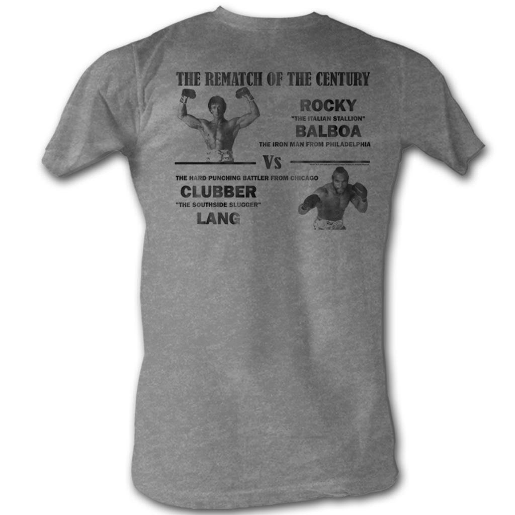 Rocky Mens S/S T-Shirt - Match Of The Century - Heather Gray Heather Hoodie, Sweatshirt | ZylaModa.com