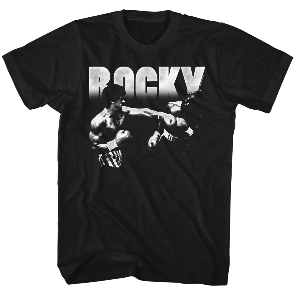 Rocky Mens S/S T-Shirt - Knockout - Solid Black Hoodie, Sweatshirt | ZylaModa.com