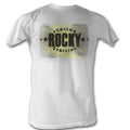 Rocky Mens S/S T-Shirt - Italian - Solid White Hoodie, Sweatshirt | ZylaModa.com