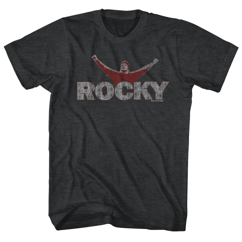 Rocky Mens S/S T-Shirt - It'S Rocky - Heather Black Heather Hoodie, Sweatshirt | ZylaModa.com