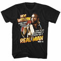 Rocky Mens S/S T-Shirt - Hey Woman - Solid Black Hoodie, Sweatshirt | ZylaModa.com