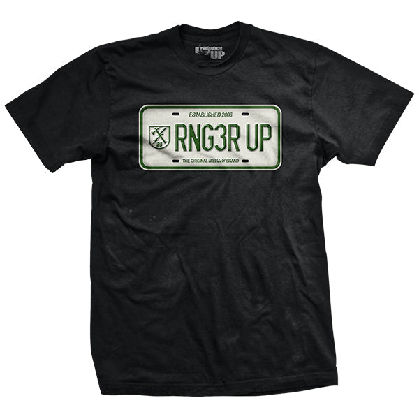RNG3R UP License Plate T-Shirt Hoodie, Sweatshirt | ZylaModa.com (Image 1)