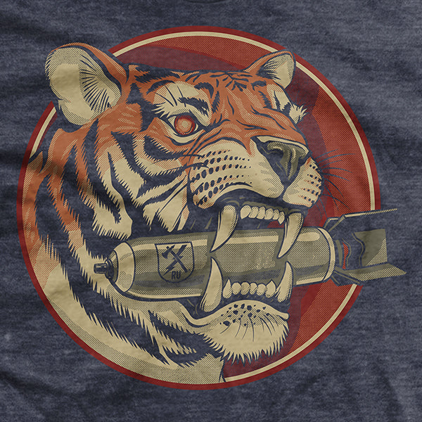 Men's Tiger Bomb T-shirt Hoodie, Sweatshirt | ZylaModa.com (Image 2)