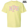 Rainbow Plaid Monogram Comfort Colors T-Shirt 'NLB' Hoodie, Sweatshirt | ZylaModa.com