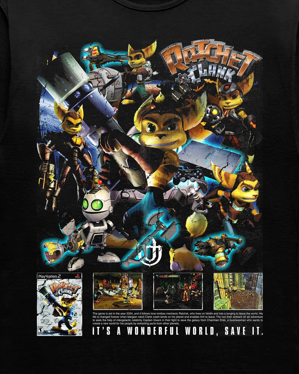Video Games 'Ratchet & Clank' T-Shirt Hoodie, Sweatshirt | ZylaModa.com (Image 2)