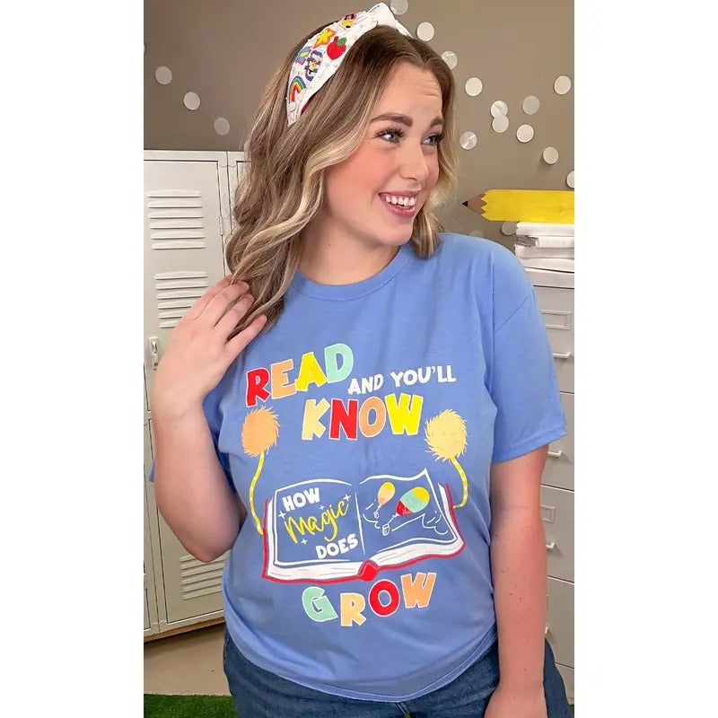 Read Know Grow Tee - Fun Learning Vibes #ReadKnowGrow #TeacherTee #SchoolSpirit Hoodie, Sweatshirt | ZylaModa.com