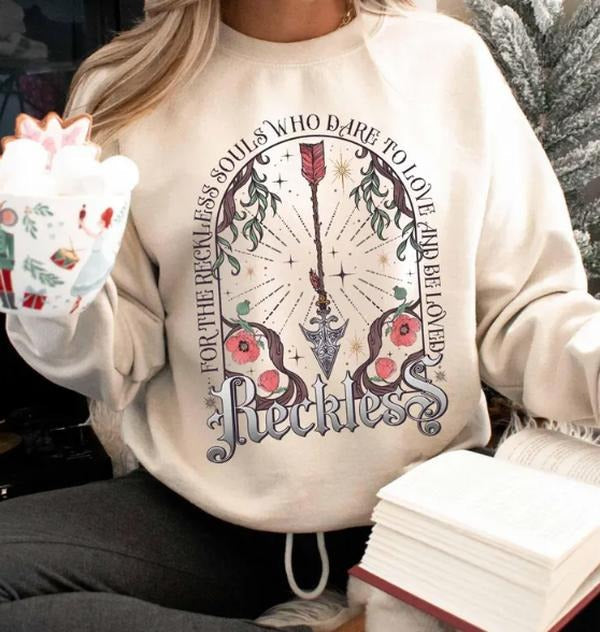 Reckless Sweatshirt, Powerless Hoodie, Kai and Paedyn Fan Gift, Romantasy Sweatshirt, Book Lover Sweater, Lauren Roberts,...