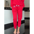 Red Initial Embroidered Sweatpants T-Shirts, Hoodie, Sweatshirt | ZylaModa.com