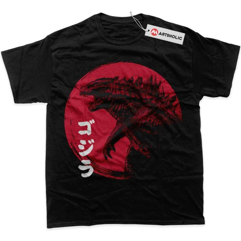 Red Sun Godzilla Shirt, Movie Shirt, Graphic T-Shirt Hoodie, Sweatshirt | ZylaModa.com