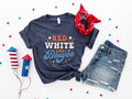 Red White and Boujee, Retro Groovy 4th of July Shirt, Patriotic Rainbow Shirt, Happy 4th of July Shirt, Independence Day,...
