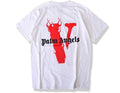 Vlone Palm Angels Tee White/Red Hoodie, Sweatshirt | ZylaModa.com