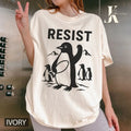 Resist Flippers Up Penguins Shirt, FDT Shirt Resistance Protest, Penguins Against Tariffs Shirt, I Stand With Penguins...