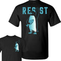 Resist Penguins Shirt, Penguins Against Tariffs Funny Ocean Blue 2 Sides Unisex Shirt, Aunti Trump Fascist Resist FDT...
