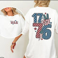 Retro 1776 Shirt, Patriotic 4th of July Shirt, USA EST Independence Day T-Shirt Hoodie, Sweatshirt | ZylaModa.com