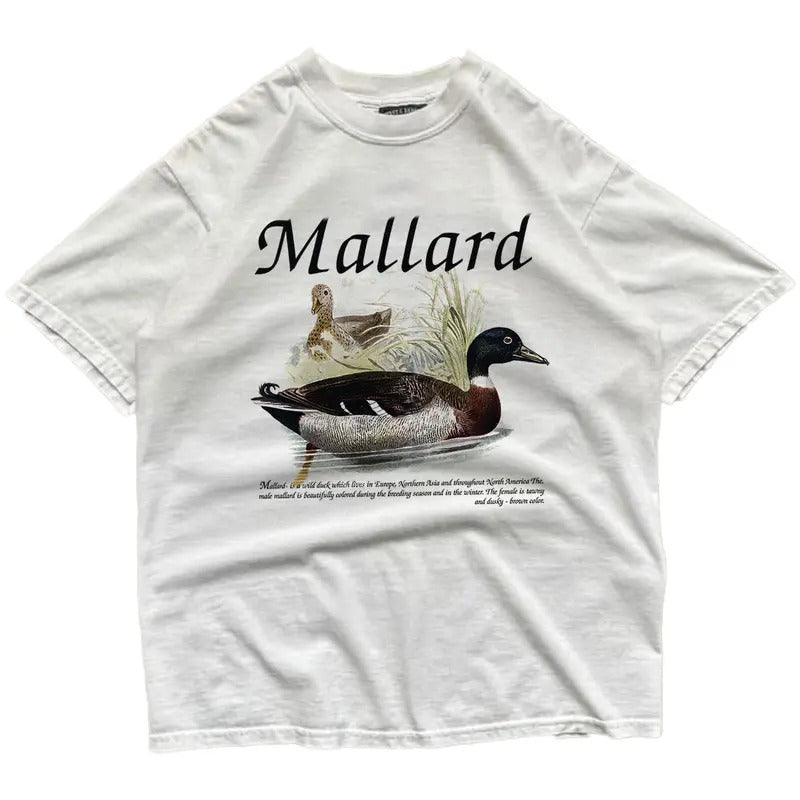 Retro 90s Mallard Duck Sweatshirt Unisex National Wildlife Pullover, Hunting Season T-shirt, hoodie Cotton Summer