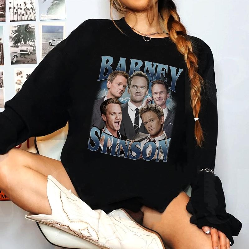 Retro Barney HIMYM T-Shirt Sweatshirt Hoodie Unisex | ZylaModa.com