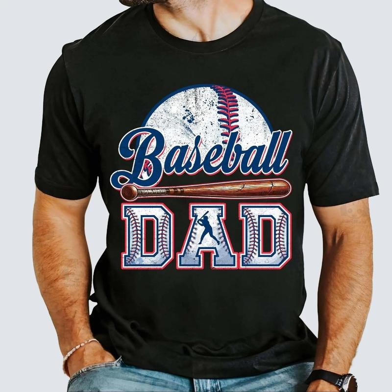 Retro Baseball Dad Shirt for Men Game Day Sports Dad Life Father's Day Gift Unisex Premium 100% Cotton Hoodie, Sweatshirt