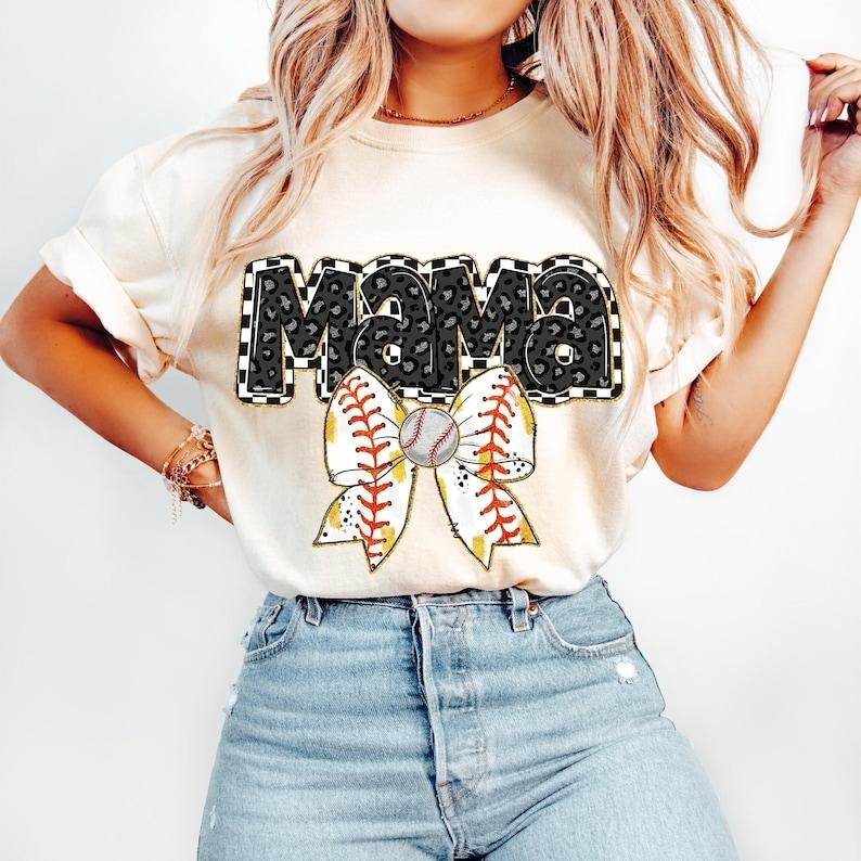 Retro Baseball Mama, Baseball Coquette, Game Day Baseball Tshirt Hoodie, Sweatshirt | ZylaModa.com