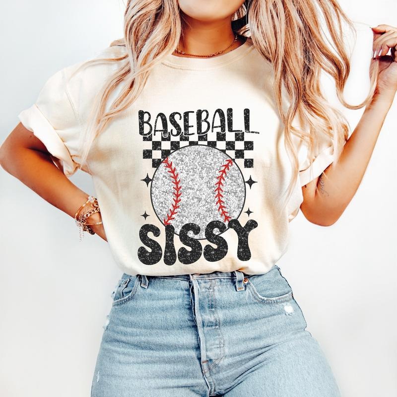 Retro Baseball Sister T-Shirt, Baseball T-Shirt, Sports T-Shirt, Baseball Sissy T-Shirt Hoodie, Sweatshirt | ZylaModa.com
