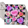Retro Candy Hearts Valentine's Day Sweatshirt, Vintage Valentine Crewneck T-Shirts, Hoodie | ZylaModa.com