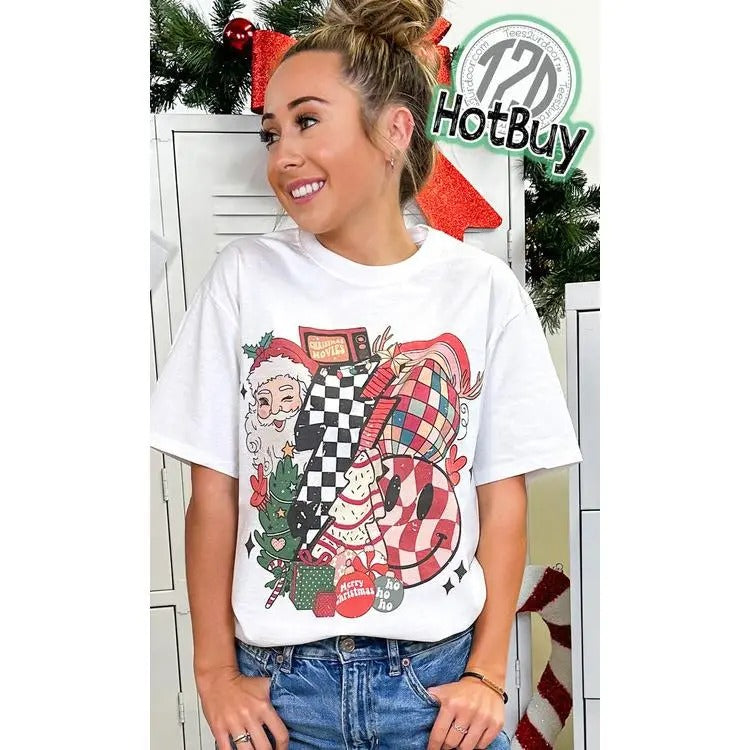 Retro Christmas Graphic T-Shirt Hoodie, Sweatshirt | ZylaModa.com