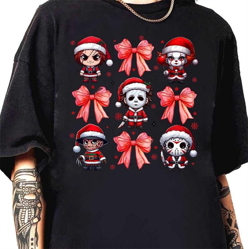 Retro Christmas Killers Shirt - Vintage Style with a Slasher Twist Hoodie, Sweatshirt | ZylaModa.com