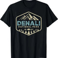 Retro Denali National Park mountains Nature Vintage Hiking T-Shirt Hoodie, Sweatshirt | ZylaModa.com