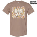 Retro Flower Bow Gildan Short Sleeve T-Shirt 'NLB' Hoodie, Sweatshirt | ZylaModa.com