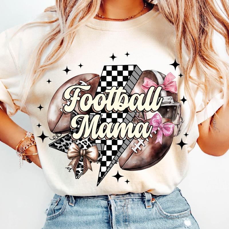 Retro Football Mama T-Shirt, Football Mama T-Shirt, Football Mom Shirt, Game Day Shirt, Football Season T-Shirt, Mother's...