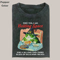 Retro Funny Vintage Graphic Tee, Cat Pls Hold Space For Me T-Shirt, Unisex Meme Cringe Funny Dumb Shirt, Menswear...