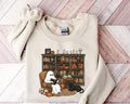 Retro Ghost Reading Books Sweatshirt Librarian Ghost Halloween Halloween Teacher Sweatshirt Halloween Shirt Teacher Gift...