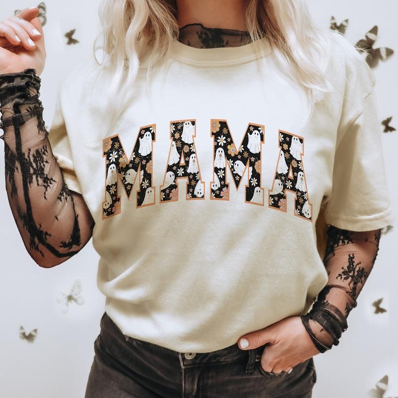 Retro Halloween Mama | Groovy Halloween | Hippie Halloween | Spooky Mama T-Shirts, Hoodie, Sweatshirt | ZylaModa.com