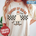 Retro Halloween Shirt, Creep it Real Shirt, Vintage Ghost Halloween Shirt, Halloween Costume, Retro Fall Shirt Hoodie,...