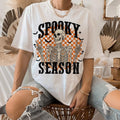 Retro Halloween Shirt, Halloween Sweatshirt design, Halloween skull Shirt, smiley face Sweatshirt, trendy Halloween...