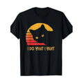 Retro I Do What I Want With My Cat Funny Gift T-Shirt 100%cotton Made in USA Hoodie, Sweatshirt | ZylaModa.com