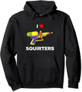 Retro I Heart Squirters I Love Squirters Hoodie | Unisex Hooded Sweatshirt T-Shirts | ZylaModa.com