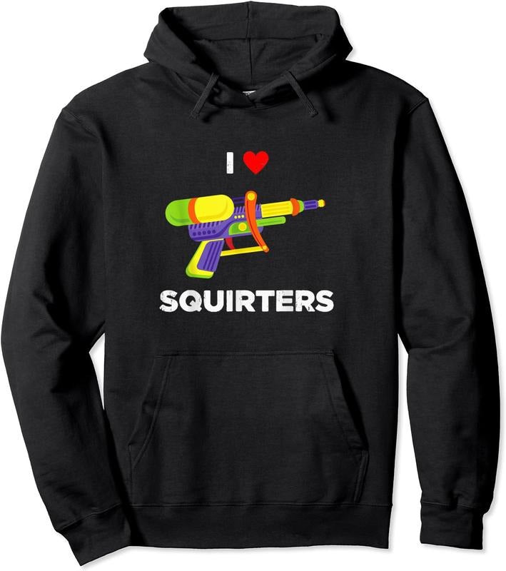 Retro I Heart Squirters I Love Squirters Hoodie | Unisex Hooded Sweatshirt T-Shirts | ZylaModa.com