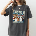 Retro Justice for Peanut the Squirrel and Fred Shirt Comfort Colors, Fred The Raccoon Unhinged Unisex T-Shirt, Animal...