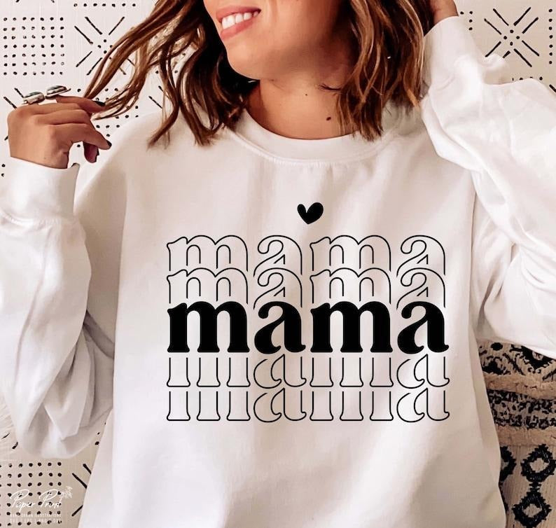 Retro Mama Sweater, Mama Sweater, Mama shirt, Mom Sweater, Gift for mom Sweater, Mom life Sweater, Mother's Day Hoodie...