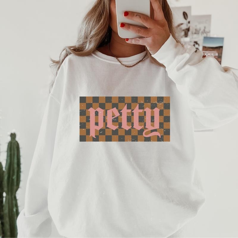 Retro Petty Crewneck ~ Sweatshirt Unisex Apparel Relaxed Fit Printed in the USA Clothing Womenswear Casual and...