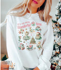 Retro Pink Christmas Sweatshirt, It's the most Christmas Shirt, Vintage Doodles Christmas Shirt, Retro Christmas...