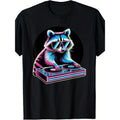 Retro Raccoon DJ Fun Raccoon T-shirt Made in USA Hoodie, Sweatshirt | ZylaModa.com