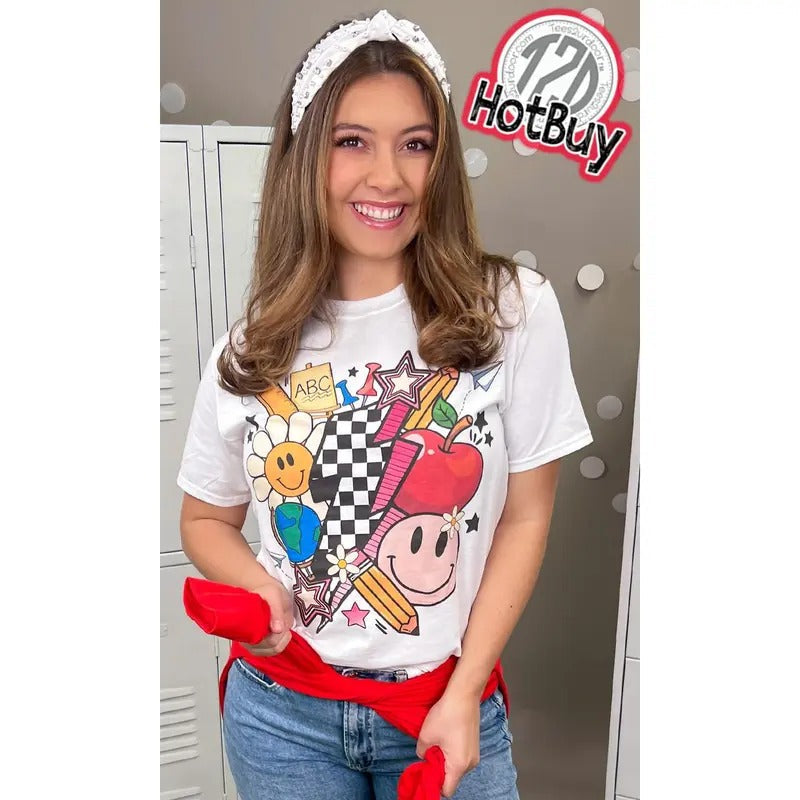 Retro Teacher Vibes Graphic T-Shirtstyle{n002}2 T-Shirts, Hoodie, Sweatshirt | ZylaModa.com