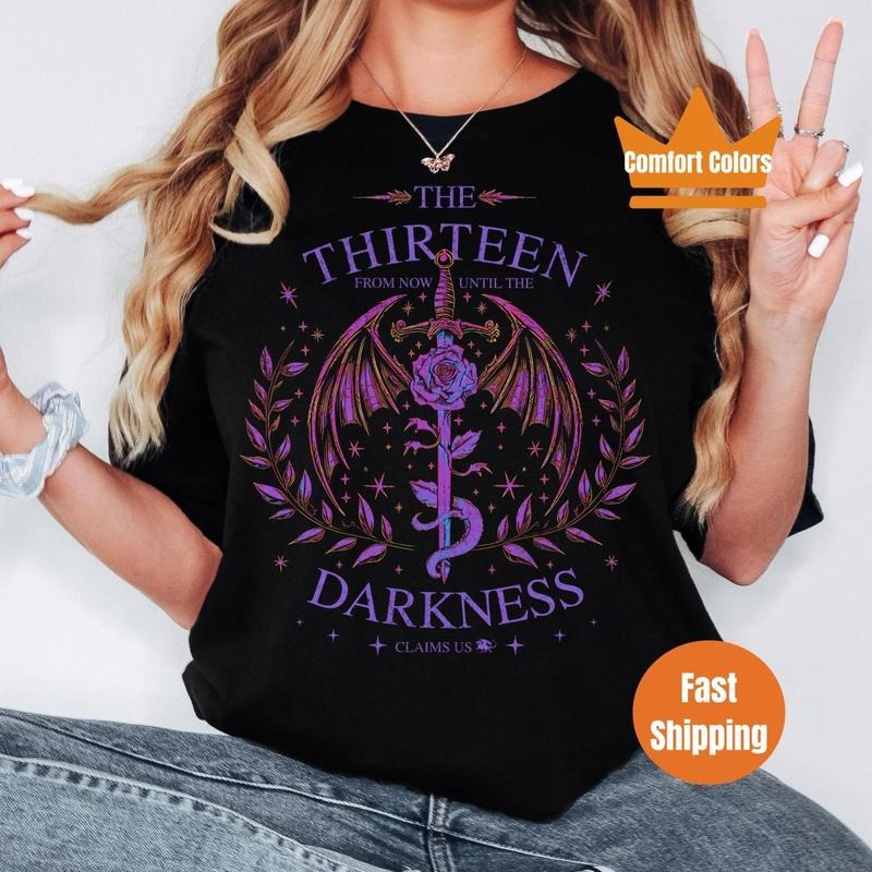 Retro The Thirteen Throne Of Glass Shirt, The Thirteen, From Now Until Darkness Shirt, Throne of Glass Shirt, Fantasy...
