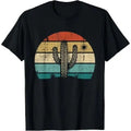 Retro Vintage Saguaro Cactus Cactus Sunset Opuntia Cactaceae T-Shirt Made in USA Hoodie, Sweatshirt | ZylaModa.com