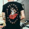 Retro rose girl print short sleeve t-shirt , Music Tee Hoodie, Sweatshirt | ZylaModa.com