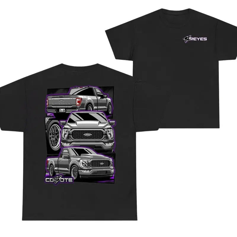Reyes Coyote Car T-shirt, Graphic Truck Tee, Stylish Car Merch for Automotive Enthusiasts Hoodie, Sweatshirt | ZylaModa.com